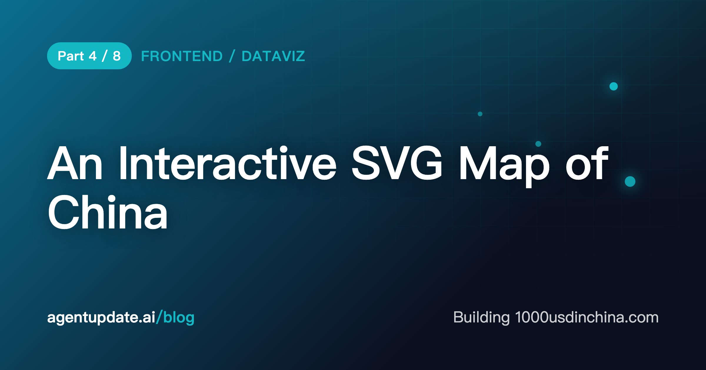 1000usdinchina.com Dev Retrospective (4) - Hand-Drawing an Interactive 100-City SVG Map of China